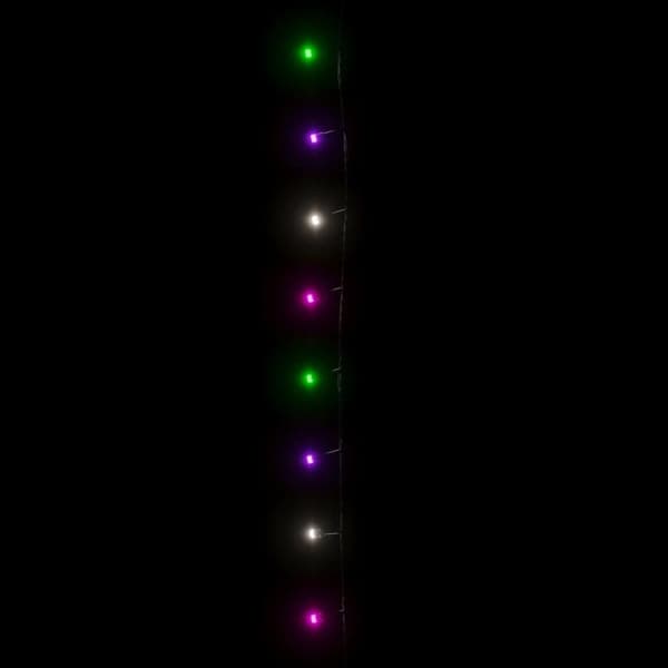 Ljusslinga med 2000 LED flerfärgad pastell 200 m PVC