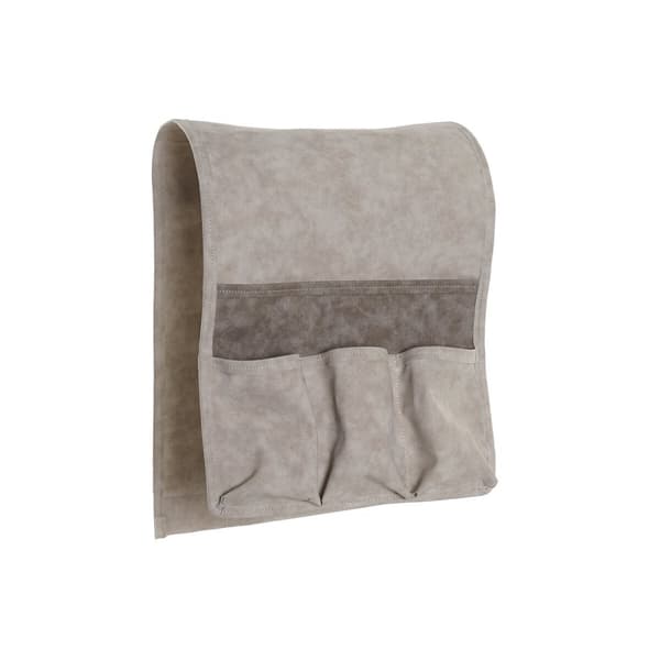 Fjernbetjening holder DKD Home Decor Grå Lysegrå Mørkegrå Polyuretan 30 x 0,5 x 90 cm