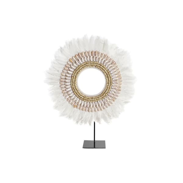 Prydnadsfigur DKD Home Decor Järn Fjäder (50 x 12,5 x 59 cm)