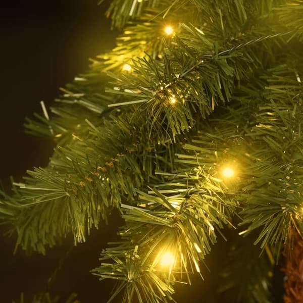 juletræ med LED-lys 180 cm