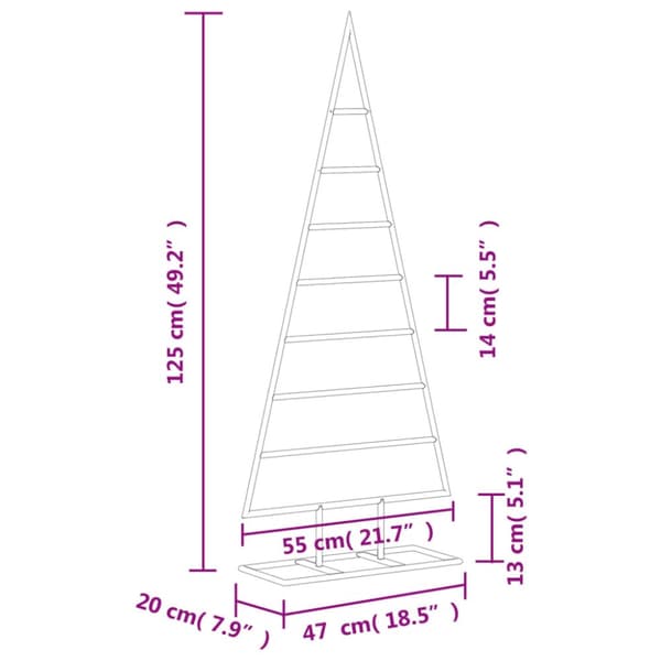 Julgran i metall svart 125 cm