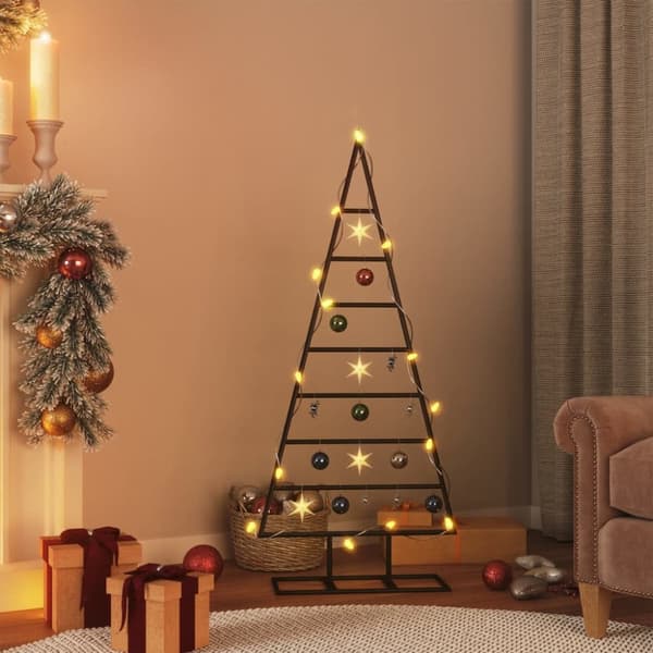 Julgran i metall svart 125 cm