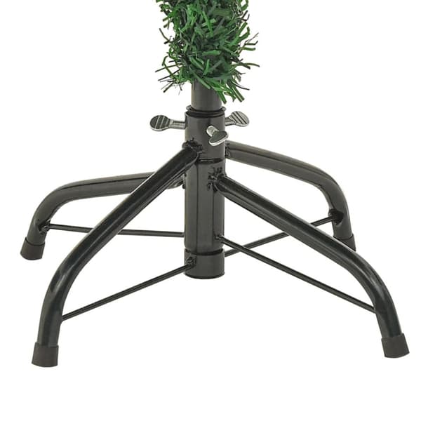 juletræ med grankogler og lys PVC og PE 150 cm grøn