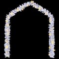 Miniatyrbillede 3 af 8: juleguirlande med LED-lys 20 m hvid