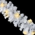 Miniatyrbillede 6 af 8: juleguirlande med LED-lys 20 m hvid