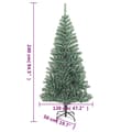 Miniatyrbillede 7 af 7: kunstigt juletræ med sne 240 cm grøn