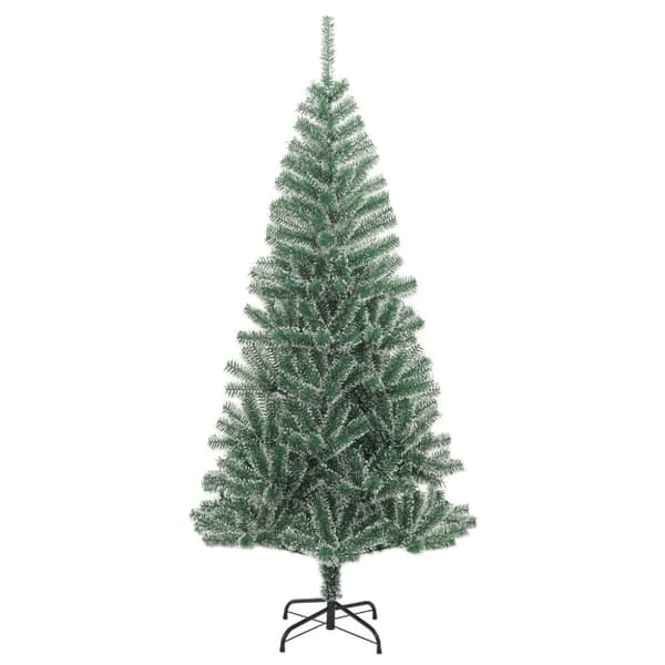 kunstigt juletræ med sne 240 cm grøn