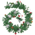 Miniatyrbillede 3 af 7: juleguirlande med LED-lys 2,7 m PVC grøn