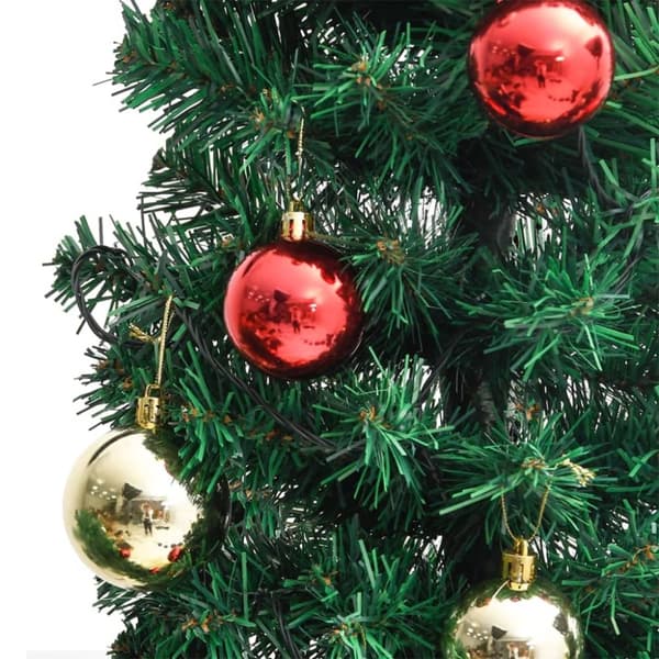 Julkaktus med fot LED grön 150 cm PVC