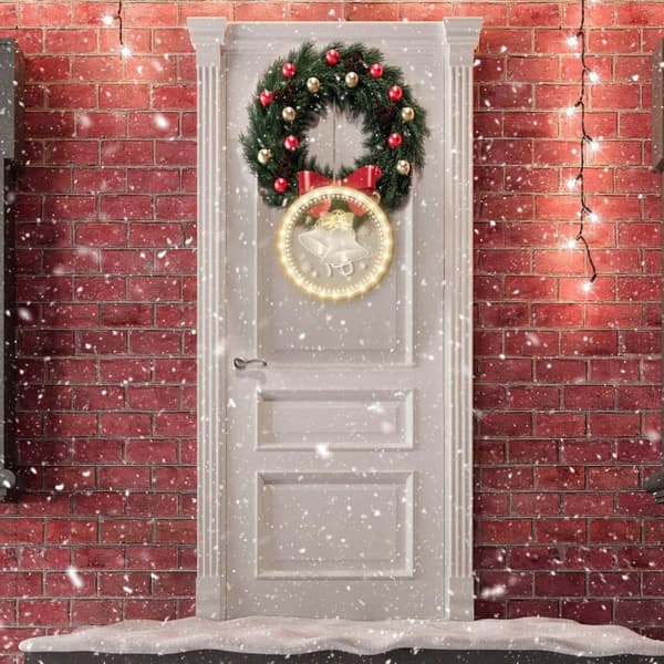 Joulukoriste LED Kello 311382A