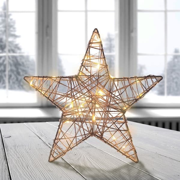 LED-valaistu tähti 23 cm