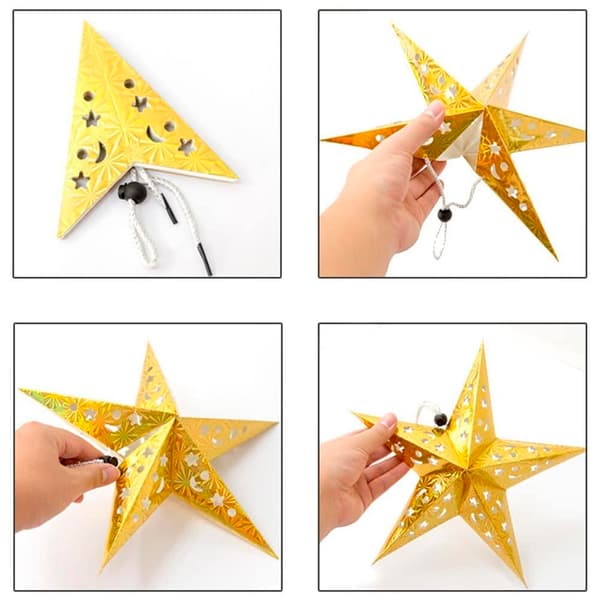 LED-oplyst papir stjerne SY-002 45 cm