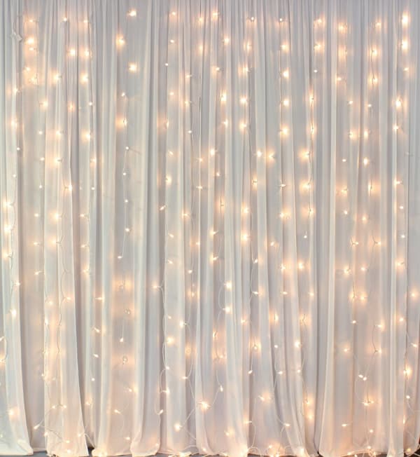 Udendørs gardin 304 LED med fjernbetjening