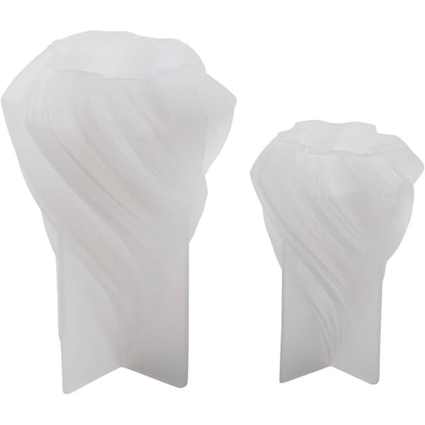 Silikonform Gjutform - Julgranar Swirl - 2 st