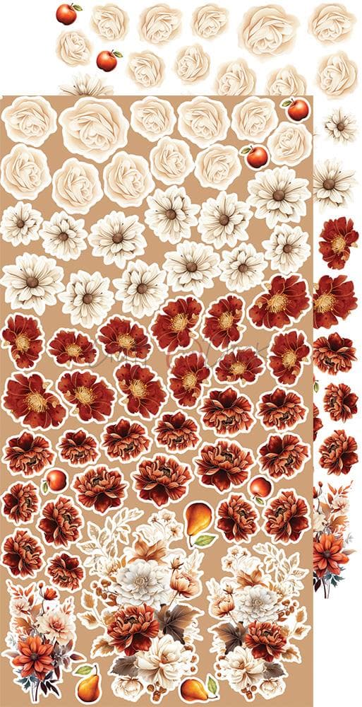 Paper Pack Extra Set - Craft O Clock - Autumnaria Flowers
