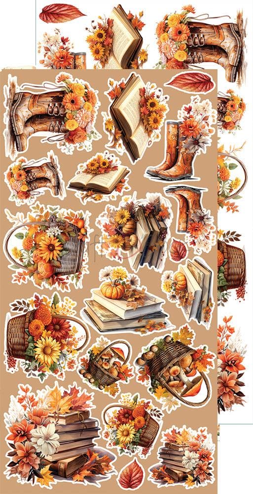 Paper Pack Extra Set - Craft O Clock - Autumnaria Flowers