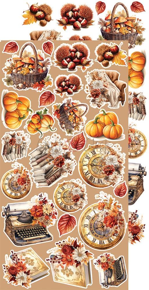 Paper Pack Extra Set - Craft O Clock - Autumnaria Flowers