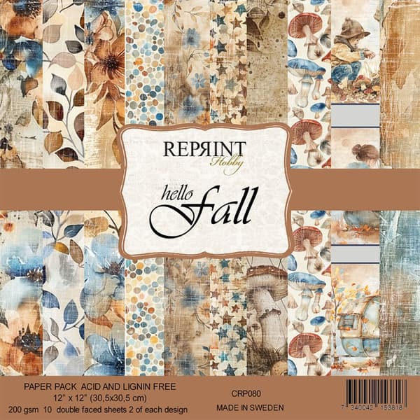 Paper Pad 12x12 - Reprint - Hello Fall