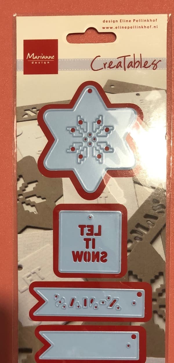 dies metall scrapbooking stans set let it snow