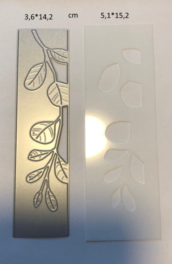 dies metall scrapbooking blad kvist stencil set
