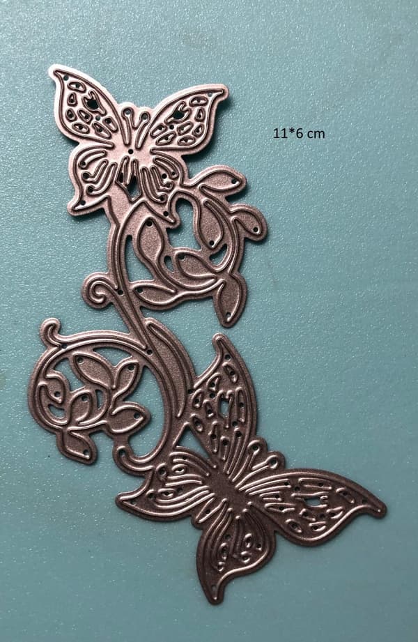 dies metall scrapbooking fjärilar kvist