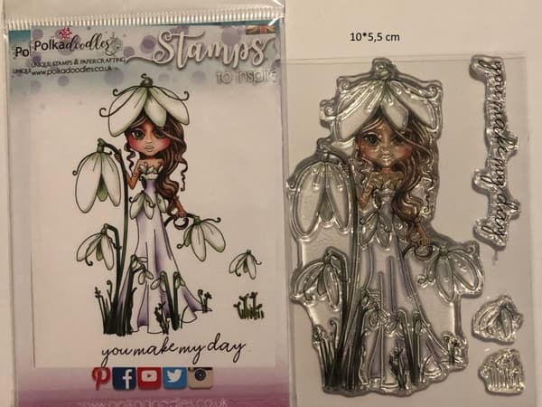 ett stämpelset flower girl snödroppe topp fina