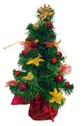 Miniatyrbild 1 av 5: READY MINI JULTRÄD KLÄDD MED JULDEKORT, 40 cm