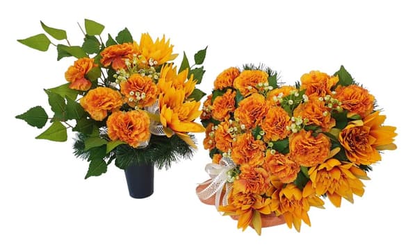 BUKETTINLAGA TILL EN VAS BLOMMOR TILL KYGROÅRD HÖSTMÖNSTER FÖR ALLA HELGA