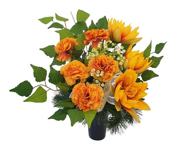 BUKETTINLAGA TILL EN VAS BLOMMOR TILL KYGROÅRD HÖSTMÖNSTER FÖR ALLA HELGA
