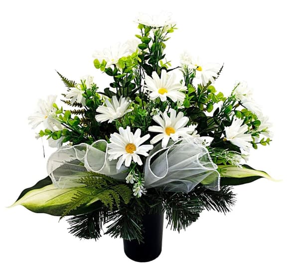 BLOMMOR FÖR KYRKGÅRDEN SKAPA BUKETT I EN VAS