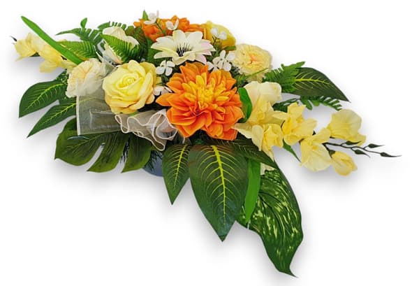 KIRKEGÅRD CENTER XXL BLOMSTER TIL GRAVEN MED EN VÆGT 80cm x 45cm x 35cm