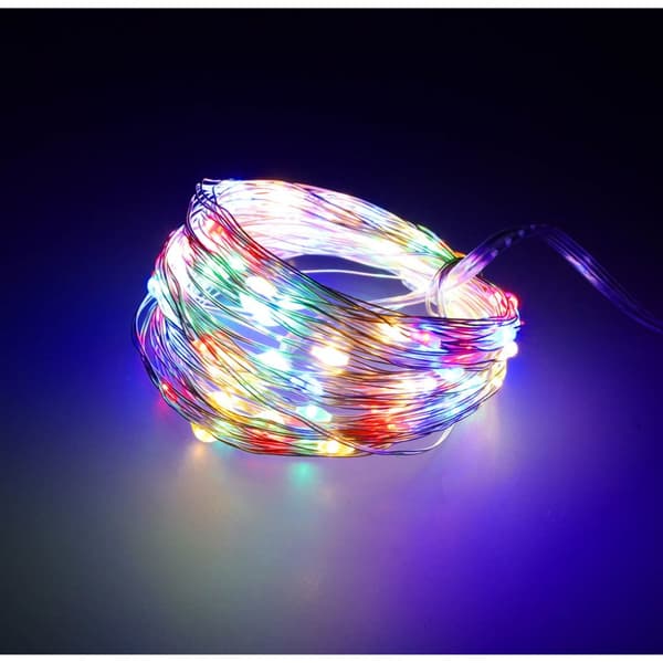 LED-lamppujen koristelangat 10m 100LED monivärinen