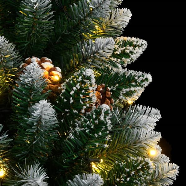 kunstigt juletræ med 300 LED-lys 180 cm