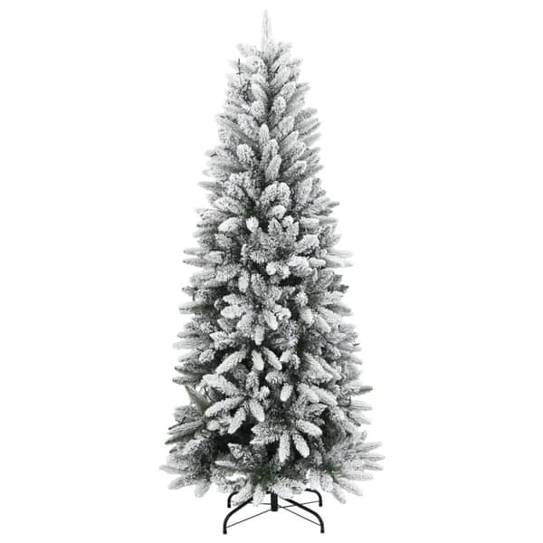 Tekojoulukuusi lumihuurteella 300 LED-valoa 210 cm