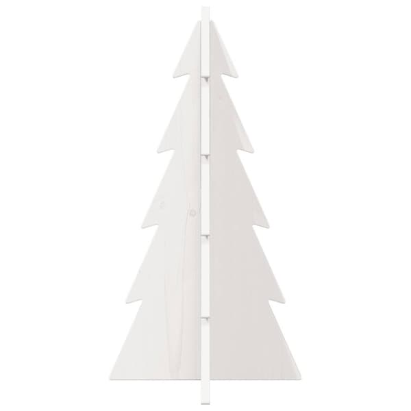 Julgran trä vit 59,5 cm massiv furu
