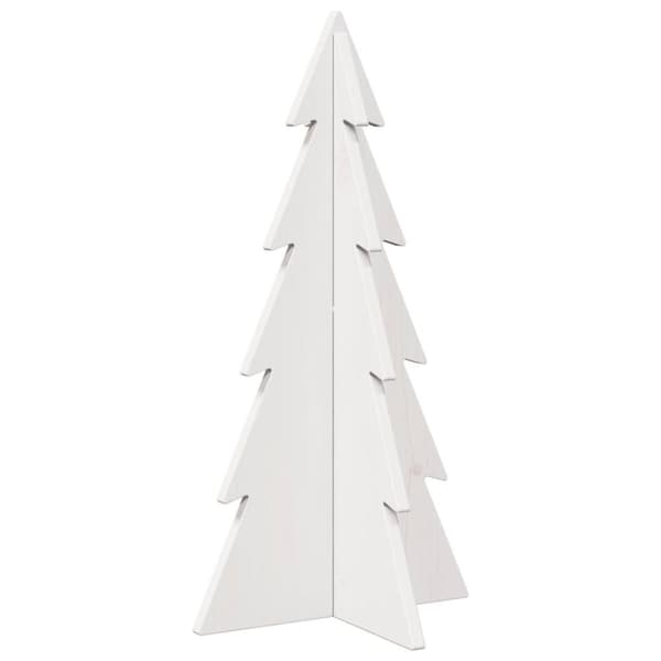 Julgran trä vit 59,5 cm massiv furu