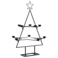 Pikkukuva 2 / 8: Metallinen koriste-joulukuusi, musta, 75 cm