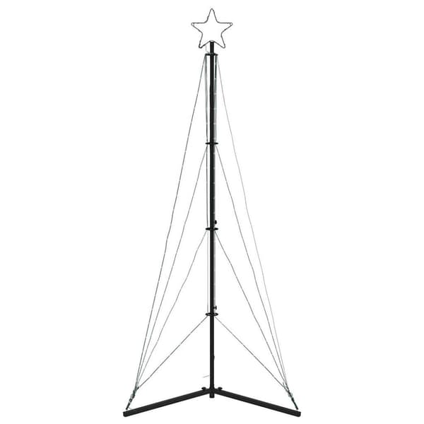 juletræslys 363 LED'er 182 cm varmt hvidt lys