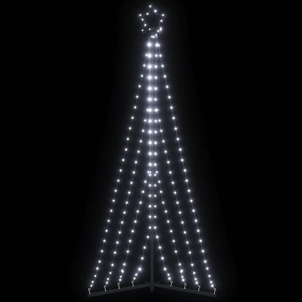 Julgransbelysning 339 LEDs kallvit 187 cm