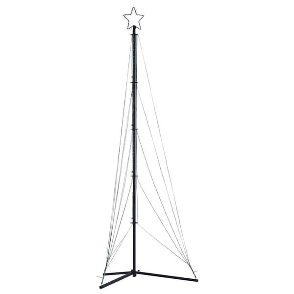 juletræslys 525 LED'er 302 cm koldt hvidt lys