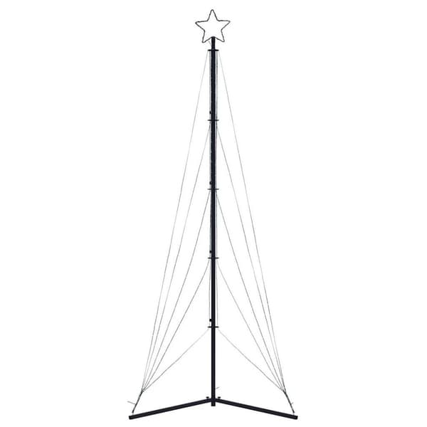 juletræslys 525 LED'er 302 cm koldt hvidt lys