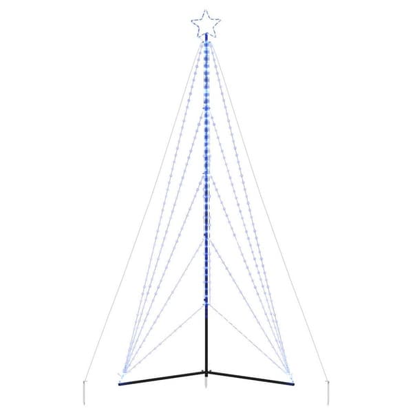 juletræslys 615 LED'er 404,5 cm blå