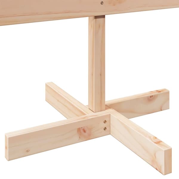 Puinen joulukuusi koristeeksi 110 cm massiivi mäntypuuta