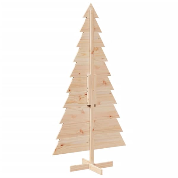 dekorativt juletræ 180 cm massivt fyrretræ