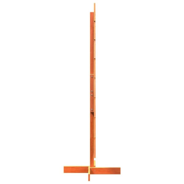 dekorativt juletræ 150 cm massivt fyrretræ gyldenbrun