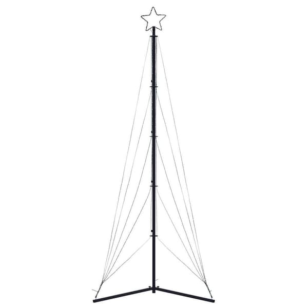 juletræslys 525 LED'er 302 cm farverigt lys