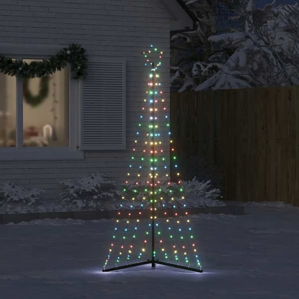 juletræslys 339 LED'er 187 cm farverigt lys