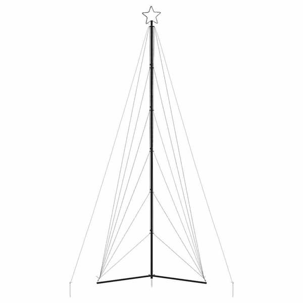 joulukuusenvalot, 861 viileää valkoista LEDiä, 478 cm