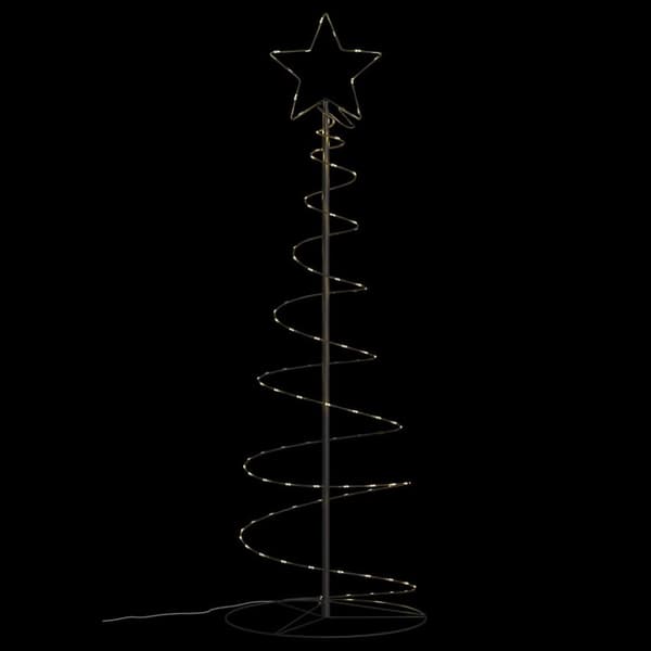 kartiomainen joulukuusi valoilla, 100 lämpimän valkoista LEDiä, 150 cm