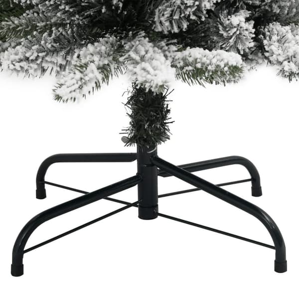 kunstigt juletræ med 300 LED'er og sne 240 cm